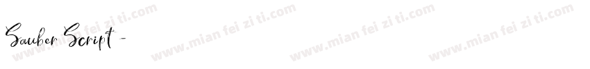 Sauber Script字体转换